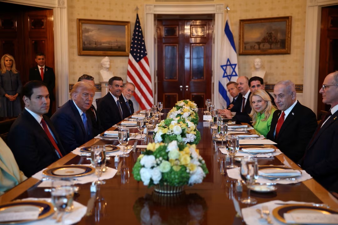 Thủ tướng Israel nói về tương lai của người Palestine trong bữa tối với ông Trump